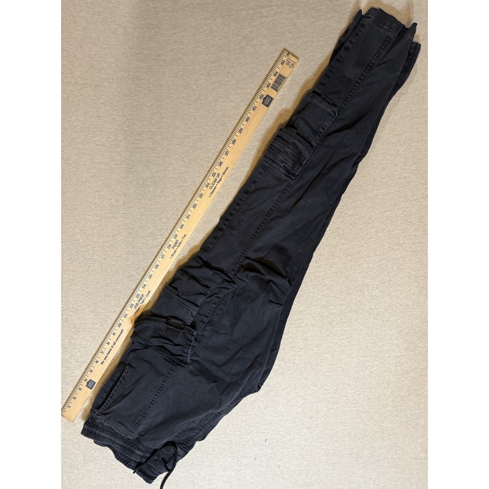 BLACK pants mens/ Cargo pants with many pockets